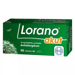 LORANO comprimés aigus, 50 pc