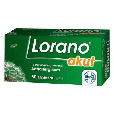Lorano aigu 10 mg comprimés, 50 pc
