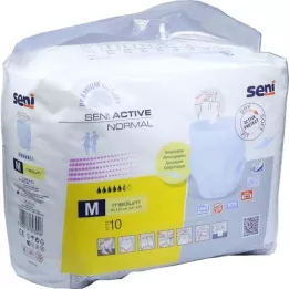 SENI Slip dincontinence Active Normal Usage unique M, 10 pièces
