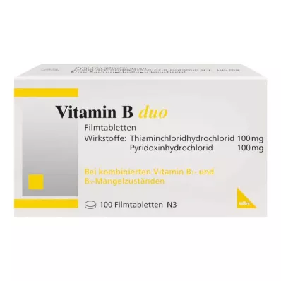 Comprimés pelliculés de vitamine B Duo, 100 pc
