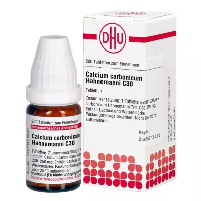 Comprimés de calcium Carbonicum C30 Hahnemanni (200 pièces)