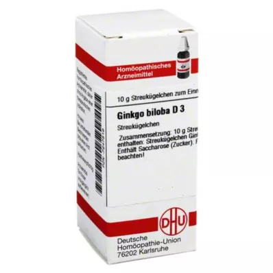 DHU Ginkgo biloba D 3 globules, 10 g DHU Ginkgo biloba D 3 globules, 10 g