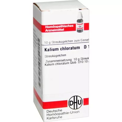 KALIUM CHLORATUM D 10 globules, 10 g KALIUM CHLORATUM D 10 globules, 10 g