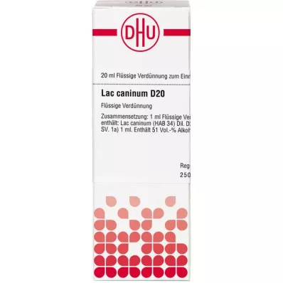 LAC CANINUM D 20 Dilution, 20 ml