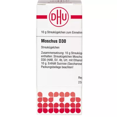 MOSCHUS D 30 globules, 10 g