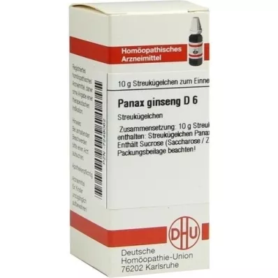 PANAX GINSENG Globules D 6, 10 g