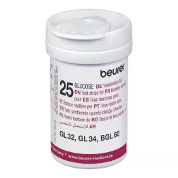 BEURER Bandelettes de test de la glycémie GL32/GL34/BGL60, 50 pièces