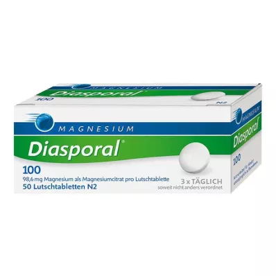 MAGNESIUM DIASPORAL 100 comprimés à sucer, 50 pcs