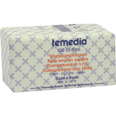Compresses polaires 5x5 cm non stériles 4 fois, 100 pièces