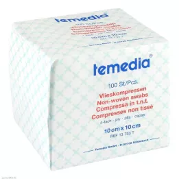 VLIESKOMPRESSEN 10x10 cm non stérile 4 fois, 100 pces