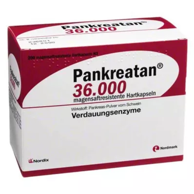 PANKREATAN 36.000 gélules gastro-résistantes, 200 gélules