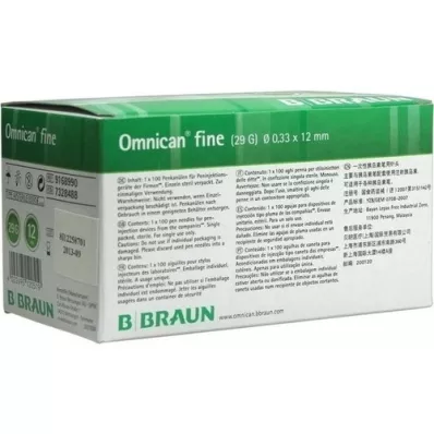OMNICAN Canule fine Pen 0,33x12 mm, 100 pces