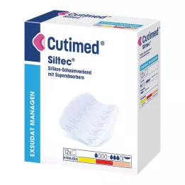 CUTIMED Pansement mousse Siltec 15x15 cm non adhérent, 12 pces