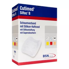 CUTIMED Pansement mousse Siltec B 7,5x7,5 cm avec adhésif, 12 pces