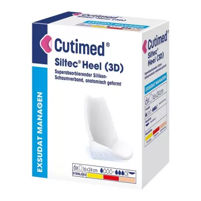 Compresses Cutimed Siltec Heel 3D 16x24 cm, 6 pc Compresses Cutimed Siltec Heel 3D 16x24 cm, 6 pc
