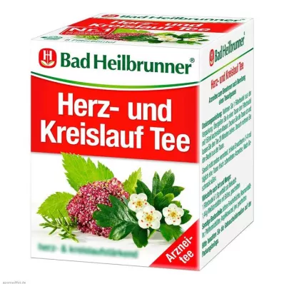 Bad Heilbrunner Tea Heart Circulation N Sacs filtrants, 8 x 1,5 g