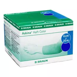 ASKINA Bande adhésive Color 6 cmx20 m bleue, 1 pc