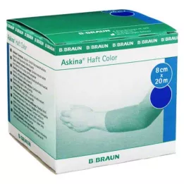ASKINA Bande adhésive Color 8 cmx20 m bleue, 1 pc