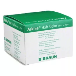 ASKINA Bande adhésive Color 6 cmx20 m jaune, 1 pc