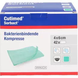 CUTIMED Compresses Sorbact 4x6 cm, 42 pces