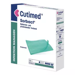 CUTIMED Compresses Sorbact 7x9 cm, 6 pces