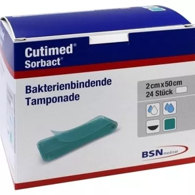 CUTIMED Tamponade Sorbact 2x50 cm, 24 pces