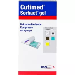 CUTIMED Compresses de gel Sorbact 7,5x15 cm, 12 pces