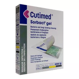 CUTIMED Compresses de gel Sorbact 7,5x15 cm, 12 pces