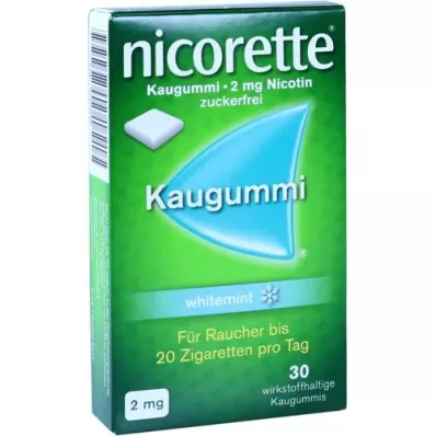 NICORETTE Gomme à mâcher 2 mg menthe blanche, 30 pces