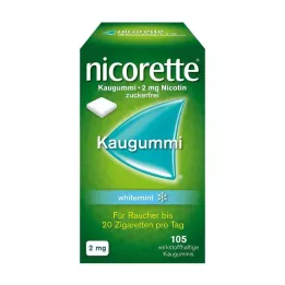 NICORETTE Gomme à mâcher 2 mg menthe blanche, 105 pces