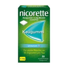 NICORETTE Gomme à mâcher 4 mg menthe blanche, 30 pces