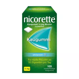 NICORETTE Gomme à mâcher 4 mg menthe blanche, 105 pces