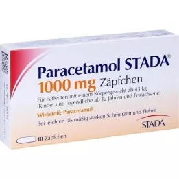 PARACETAMOL STADA Suppositoire de 1000 mg, 10 pièces