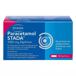 PARACETAMOL STADA Suppositoire de 1000 mg, 10 pièces
