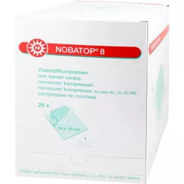 NOBATOP 8 Compresses 10x10 cm stériles, 25X5 pces