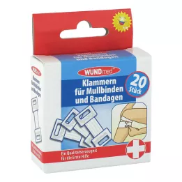 KLAMMERN f.Mulbinden+Bandagen, 20 pces