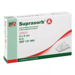 SUPRASORB A Alginate de calcium Compr.5x5 cm, 8 pces