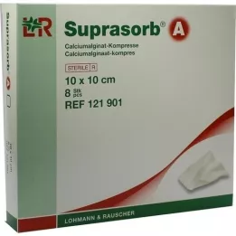 SUPRASORB A Compresse dalginate de calcium 10x10 cm, 8 pces