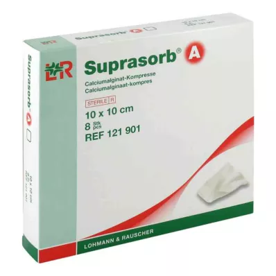 SUPRASORB A Compresse dalginate de calcium 10x10 cm, 8 pces