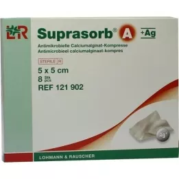 SUPRASORB Compresse dalginate calcique A+Ag 5x5 cm, 8 pces