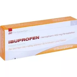 IBUPROFEN Hemopharm 400 mg comprimés pelliculés, 20 pc
