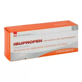 IBUPROFEN Hemopharm 400 mg comprimés pelliculés, 30 pc
