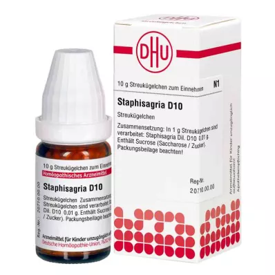 Staphisagria D10 globules (10 g)