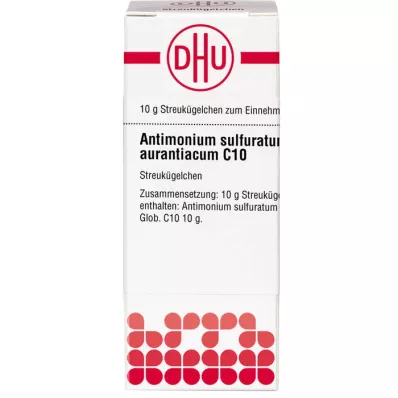 ANTIMONIUM SULFURATUM aurantiacum C 10 globules, 10 g