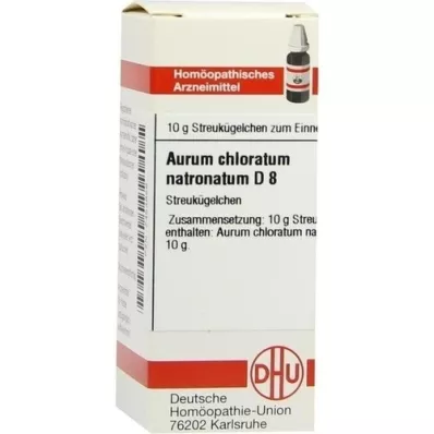 AURUM CHLORATUM NATRONATUM Globules D 8, 10 g