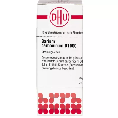 BARIUM CARBONICUM Globules D 1000, 10 g