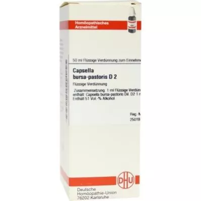 Capsella Bursa Passé.Dilution D2 (50 ml)