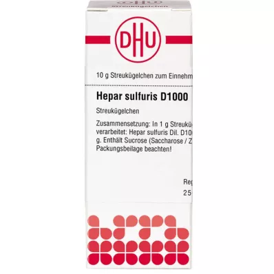 HEPAR SULFURIS Globules D 1000, 10 g