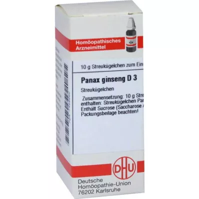 PANAX GINSENG Globules D 3, 10 g