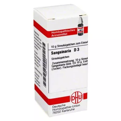 SANGUINARIA Globules D 3, 10 g SANGUINARIA Globules D 3, 10 g